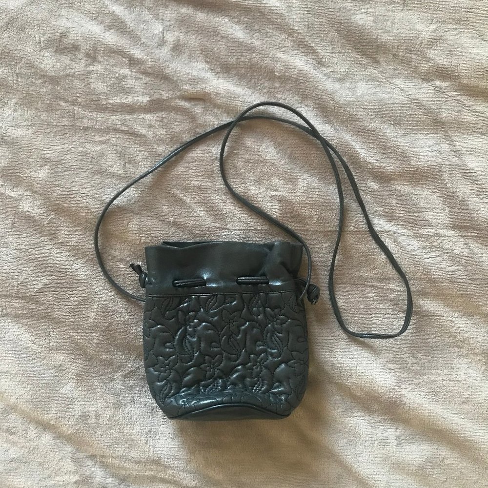 Joseph B Quilted Leather Mini Bucket Bag